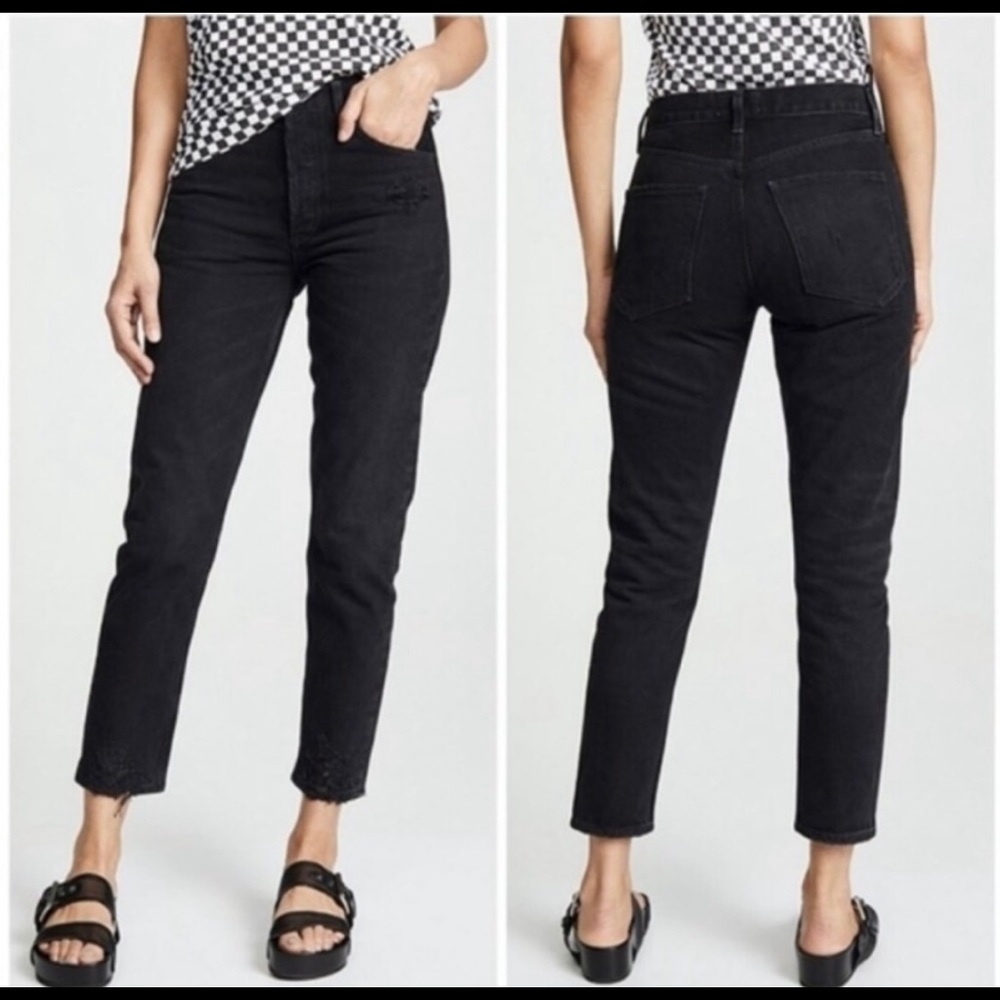 Agolde Jamie high rise straight leg jean. New without tags. NWOT. Size 25.